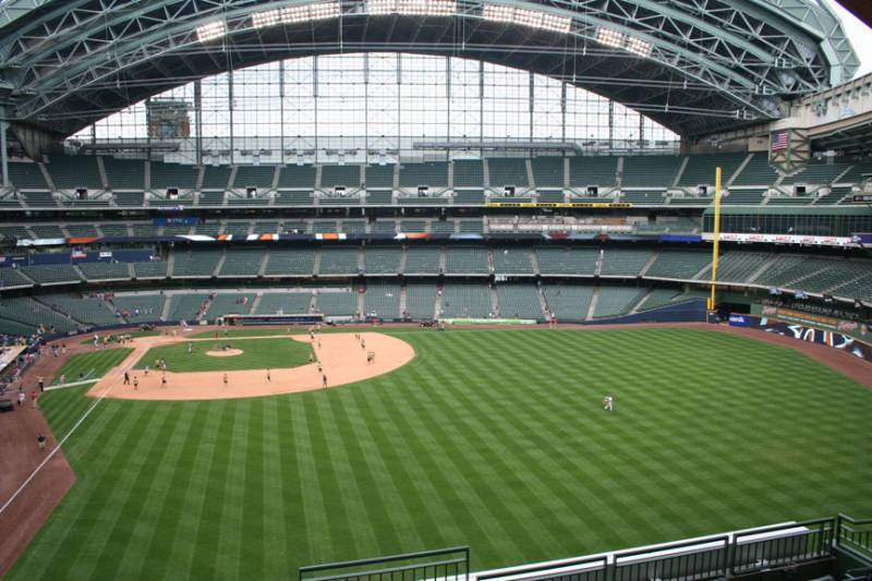 Seat view from section 303 at Miller Park, home of the Milwaukee Brewers