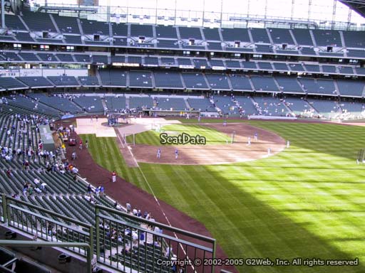 Seat view from section 306 at Miller Park, home of the Milwaukee Brewers