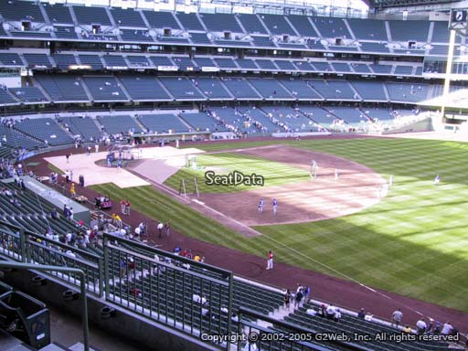 Seat view from section 311 at Miller Park, home of the Milwaukee Brewers