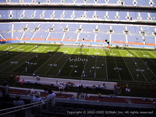 Seat view from section 308 at Sports Authority Field at Mile High Stadium, home of the Denver Broncos