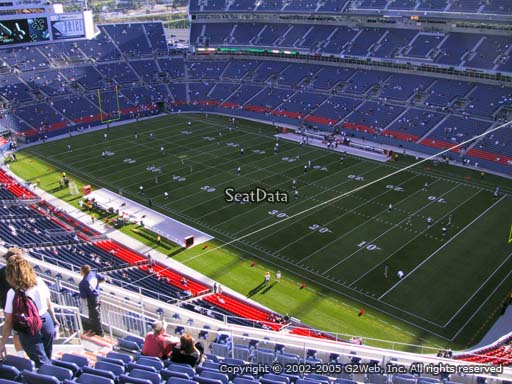 Seat view from section 528 at Sports Authority Field at Mile High Stadium, home of the Denver Broncos