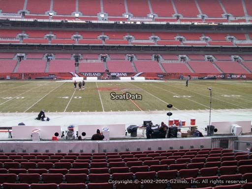 Seat view from section 108 at FirstEnergy Stadium, home of the Cleveland Browns