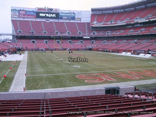 Seat view from section 118 at FirstEnergy Stadium, home of the Cleveland Browns