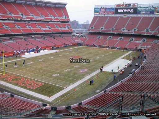 Seat view from section 325 at FirstEnergy Stadium, home of the Cleveland Browns