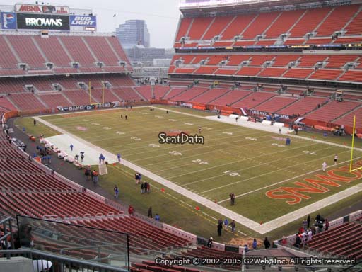 Seat view from section 341 at FirstEnergy Stadium, home of the Cleveland Browns