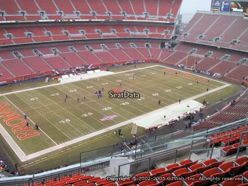 Seat view from section 503 at FirstEnergy Stadium, home of the Cleveland Browns