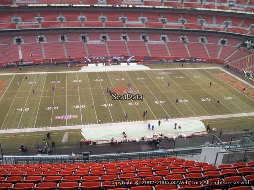 Seat view from section 507 at FirstEnergy Stadium, home of the Cleveland Browns