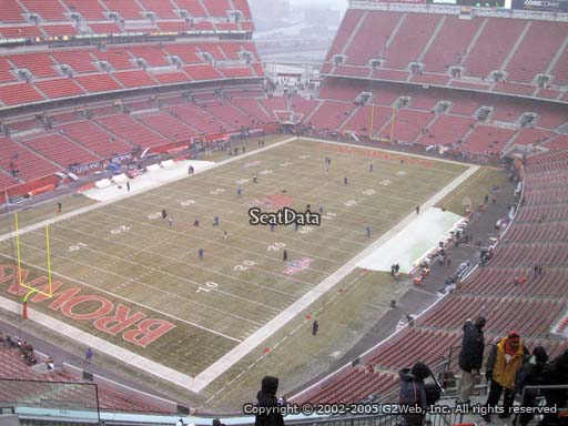 Seat view from section 525 at FirstEnergy Stadium, home of the Cleveland Browns