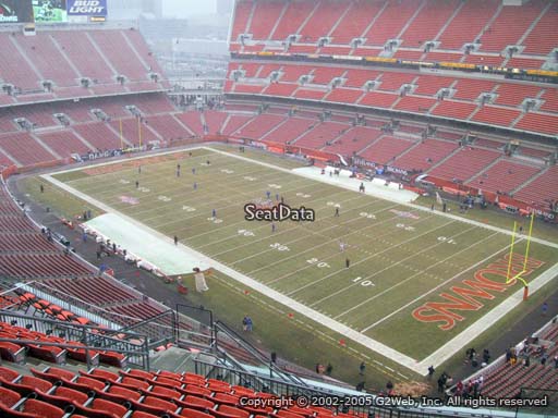 Seat view from section 540 at FirstEnergy Stadium, home of the Cleveland Browns
