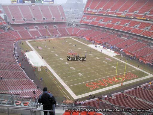 Seat view from section 543 at FirstEnergy Stadium, home of the Cleveland Browns