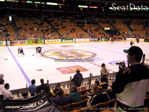 Seat view from section 2 at the TD Garden, home of the Boston Bruins