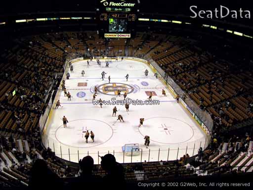 Seat view from section 324 at the TD Garden, home of the Boston Bruins