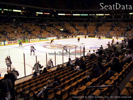 Seat view from section 4 at the TD Garden, home of the Boston Bruins