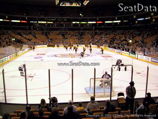 Seat view from section 7 at the TD Garden, home of the Boston Bruins