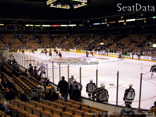 Seat view from section 9 at the TD Garden, home of the Boston Bruins