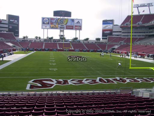 Seat view from section 147 at Raymond James Stadium, home of the Tampa Bay Buccaneers