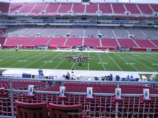 Seat view from section 236 at Raymond James Stadium, home of the Tampa Bay Buccaneers
