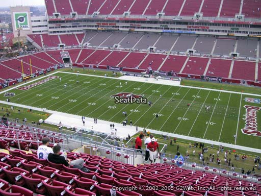 Seat view from section 314 at Raymond James Stadium, home of the Tampa Bay Buccaneers