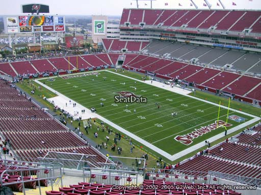 Seat view from section 319 at Raymond James Stadium, home of the Tampa Bay Buccaneers