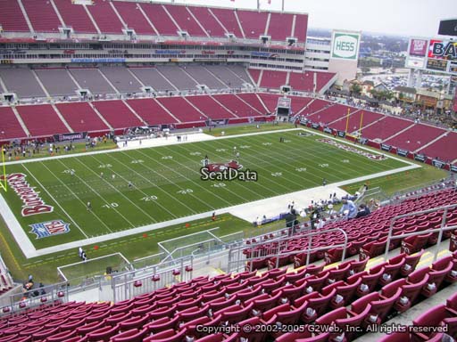 Seat view from section 330 at Raymond James Stadium, home of the Tampa Bay Buccaneers