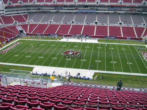 Seat view from section 337 at Raymond James Stadium, home of the Tampa Bay Buccaneers
