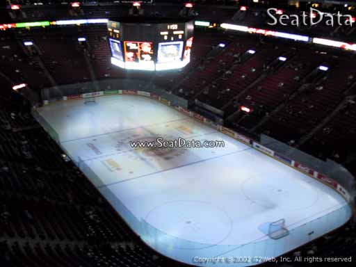 Seat view from section 313 at the Bell Centre, home of the Montreal Canadiens