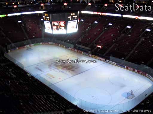 Seat view from section 314 at the Bell Centre, home of the Montreal Canadiens