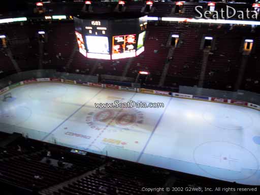 Seat view from section 317 at the Bell Centre, home of the Montreal Canadiens
