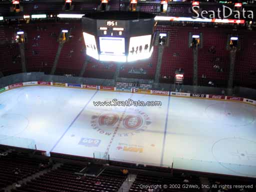 Seat view from section 336 at the Bell Centre, home of the Montreal Canadiens
