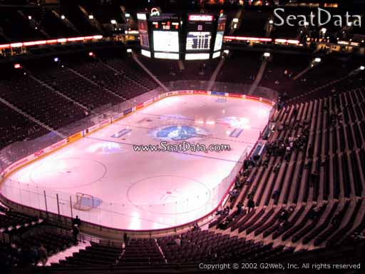 Seat view from section 328 at Rogers Arena, home of the Vancouver Canucks