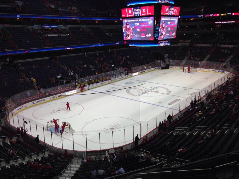 Seat view from section 210 at Capital One Arena, home of the Washington Capitals