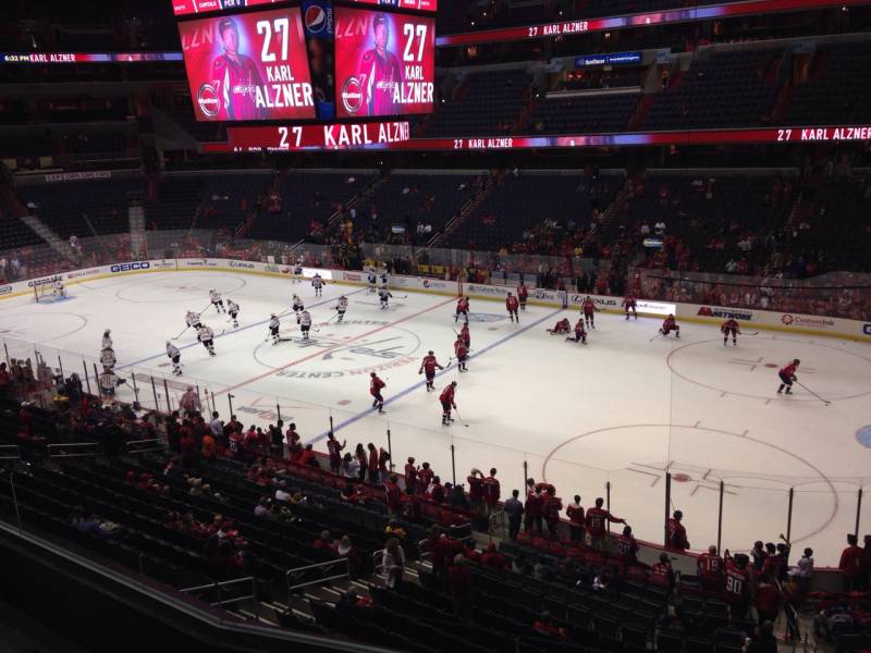 Seat view from section 218 at Capital One Arena, home of the Washington Capitals