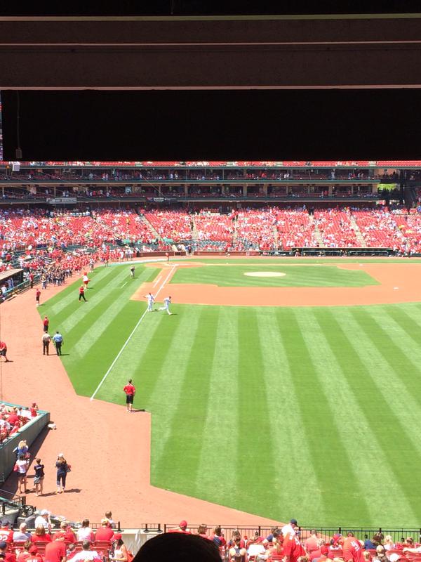 View from the Legends Club at Busch Stadium