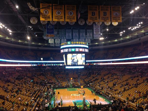 View from the AT&T SportsDeck at the TD Banknorth Garden, Home of the Boston Celtics