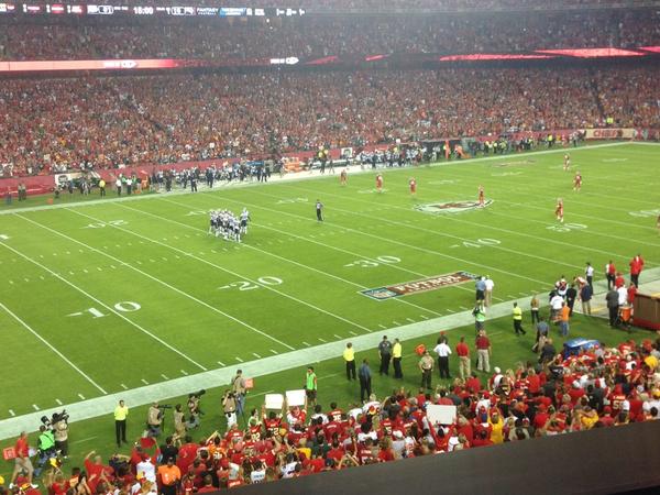 Seat view from section 228 at Arrowhead Stadium, home of the Kansas City Chiefs