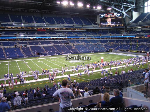 Seat view from section 243 at Lucas Oil Stadium, home of the Indianapolis Colts