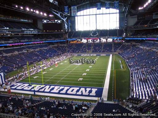 Seat view from section 324 at Lucas Oil Stadium, home of the Indianapolis Colts