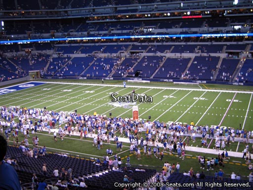 Seat view from section 337 at Lucas Oil Stadium, home of the Indianapolis Colts