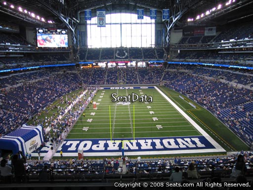 Seat view from section 427 at Lucas Oil Stadium, home of the Indianapolis Colts