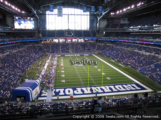 Seat view from section 428 at Lucas Oil Stadium, home of the Indianapolis Colts