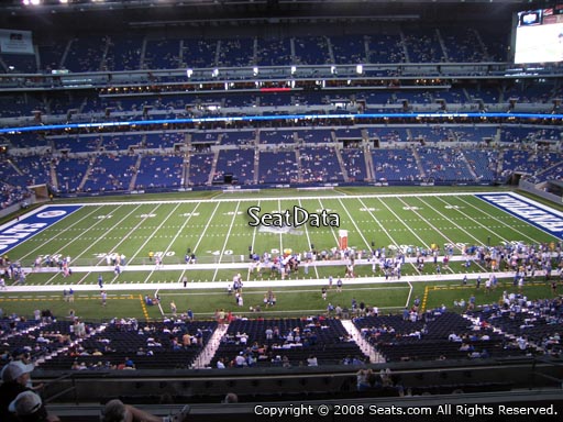 Seat view from section 440 at Lucas Oil Stadium, home of the Indianapolis Colts