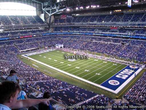 Seat view from section 507 at Lucas Oil Stadium, home of the Indianapolis Colts