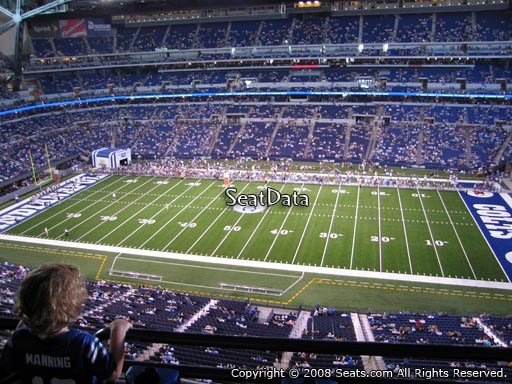Seat view from section 511 at Lucas Oil Stadium, home of the Indianapolis Colts