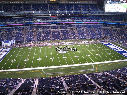 Seat view from section 514 at Lucas Oil Stadium, home of the Indianapolis Colts