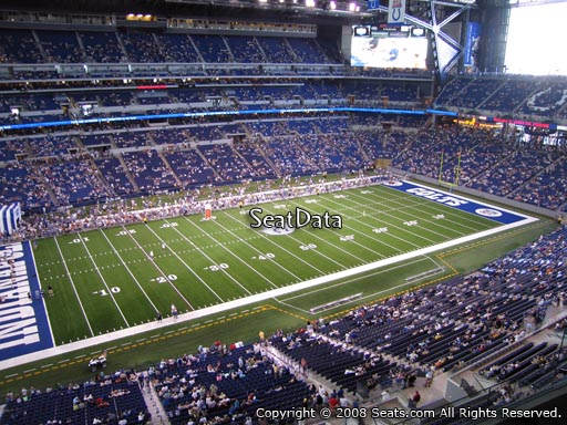 Seat view from section 517 at Lucas Oil Stadium, home of the Indianapolis Colts