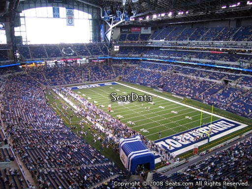 Seat view from section 531 at Lucas Oil Stadium, home of the Indianapolis Colts