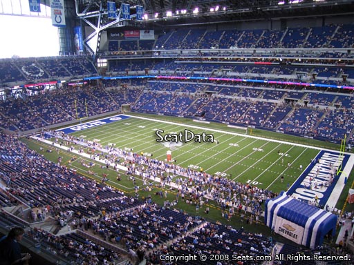 Seat view from section 535 at Lucas Oil Stadium, home of the Indianapolis Colts