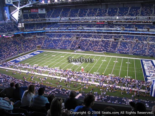 Seat view from section 537 at Lucas Oil Stadium, home of the Indianapolis Colts