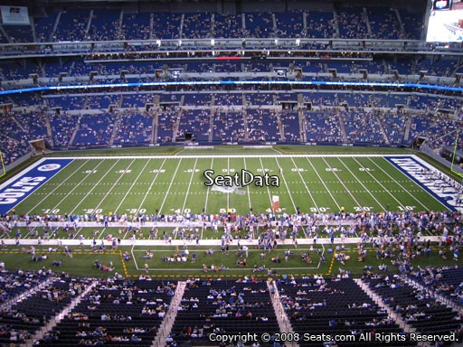 Seat view from section 540 at Lucas Oil Stadium, home of the Indianapolis Colts