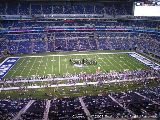 Seat view from section 541 at Lucas Oil Stadium, home of the Indianapolis Colts